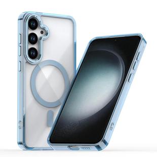 For Samsung Galaxy S24+ 5G MagSafe Magnetic Clear Phone Case(Blue)