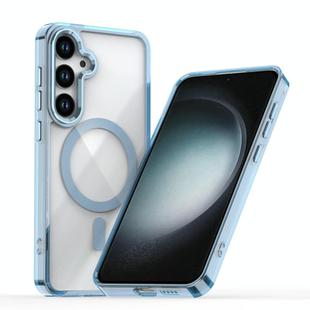 For Samsung Galaxy S25+ 5G MagSafe Magnetic Clear Phone Case(Blue)