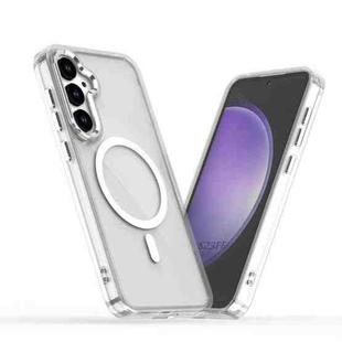 For Samsung Galaxy S23 FE 5G MagSafe Magnetic Clear Phone Case(White)