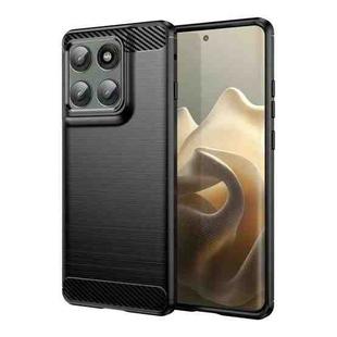 For Motorola Edge 5G 2025 Carbon Fiber Brushed Texture TPU Phone Case(Black)