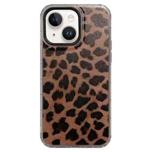For iPhone 14 Plus Dual-sided IMD Leopard Print PC + TPU Phone Case