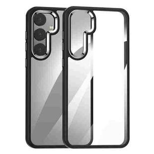 For Samsung Galaxy S25+ 5G Anti-fingerprint Highly Transparent PC Phone Case(Black)