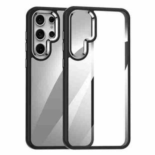 For Samsung Galaxy S25 Ultra 5G Anti-fingerprint Highly Transparent PC Phone Case(Black)