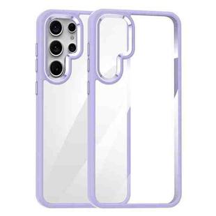 For Samsung Galaxy S25 Ultra 5G Anti-fingerprint Highly Transparent PC Phone Case(Purple)