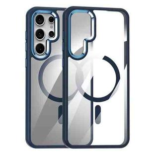 For Samsung Galaxy S25 Ultra 5G MagSafe Anti-fingerprint Highly Transparent PC Phone Case(Blue)