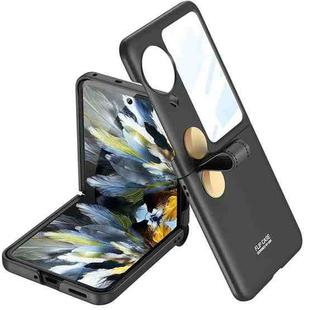 For OPPO Find N3 Flip GKK Integrated Ultrathin with Rotating Cortical Belt Phone Case(Black)