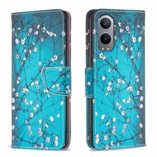 For OnePlus Nord CE4 Lite Global Drawing Pattern Leather Phone Case(Plum Blossom)