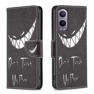 For OnePlus Nord CE4 Lite Global Drawing Pattern Leather Phone Case(Smirk)