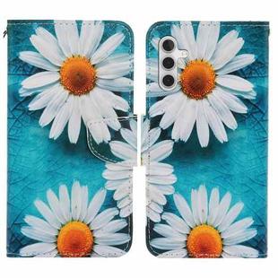 For Samsung Galaxy A05S Colored Drawing Pattern Leather Phone Case(Daisy)