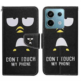 For Xiaomi Redmi Note 13 Pro Colored Drawing Pattern Leather Phone Case(Penguin)