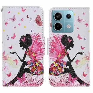 For Xiaomi Redmi Note 13 Pro Colored Drawing Pattern Leather Phone Case(Dancing Girl)