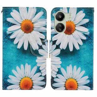 For Xiaomi Redmi 13C Colored Drawing Pattern Leather Phone Case(Daisy)