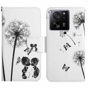 For Xiaomi Redmi 13T Colored Drawing Pattern Leather Phone Case(Dandelion)