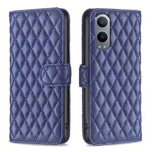 For OnePlus Nord CE4 Lite Global Diamond Lattice Wallet Flip Leather Phone Case(Blue)