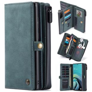 For Samsung Galaxy Note 20 CaseMe 018 Detachable Multi-functional Horizontal Flip Leather Case with Card Slot & Holder & Zipper Wallet & Photo Frame(Blue)