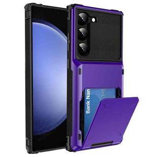 For Samsung Galaxy S24+ 5G Scratch-Resistant Shockproof Heavy Duty Rugged Armor Phone Case(Purple)