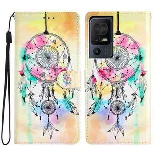 For TCL 40 SE Colored Drawing Leather Phone Case(Dream Catcher)