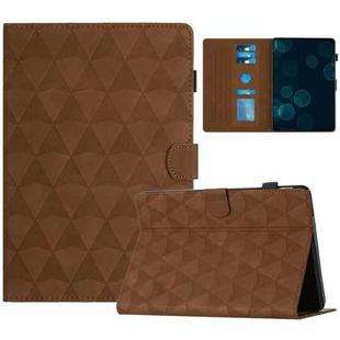 For Amazon Kindle Paperwhite 1/2/3/4 Diamond Texture Embossed Leather Smart Tablet Case(Brown)