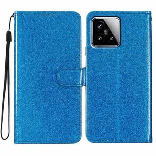 For Xiaomi 15 Glitter Powder Flip Leather Phone Case(Blue)