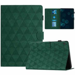 For Lenovo Tab M10 Diamond Texture Embossed Leather Smart Tablet Case(Green)