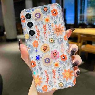 For Samsung Galaxy A34 Electroplated Symphony Phone Case(Chrysanthemum)