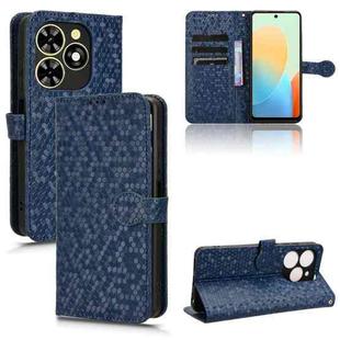 For Tecno Pop 8 Honeycomb Dot Texture Leather Phone Case(Blue)