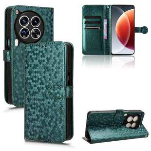 For Tecno Camon 30 Premier 5G Honeycomb Dot Texture Leather Phone Case(Green)