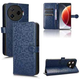 For Tecno Camon 30 Pro 5G Honeycomb Dot Texture Leather Phone Case(Blue)