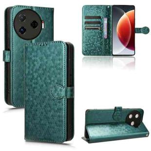 For Tecno Camon 30 Pro 5G Honeycomb Dot Texture Leather Phone Case(Green)