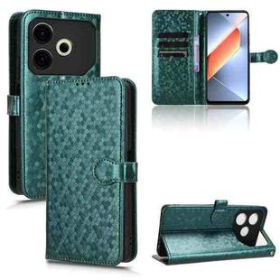 For Tecno Pova 6 Neo Honeycomb Dot Texture Leather Phone Case(Green)