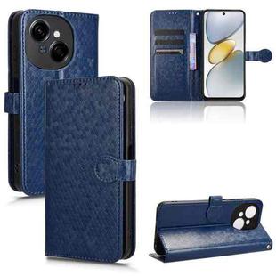 For Tecno Spark Go 2025 / Spark Go 1 Honeycomb Dot Texture Leather Phone Case(Blue)