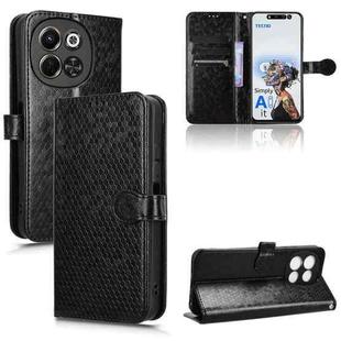 For Tecno Pova 6 Neo 5G / Spark 30 5G Honeycomb Dot Texture Leather Phone Case(Black)