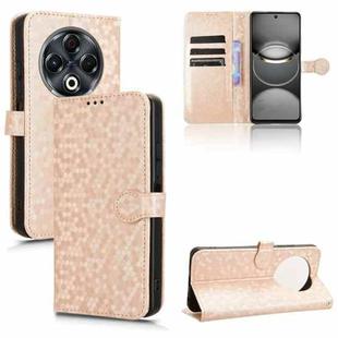 For Tecno Spark 30 4G Honeycomb Dot Texture Leather Phone Case(Gold)