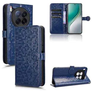 For Tecno Camon 40 Premier Honeycomb Dot Texture Leather Phone Case(Blue)