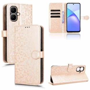For Tecno Pop 10 / Infinix Smart 10 4G Honeycomb Dot Texture Leather Phone Case(Gold)
