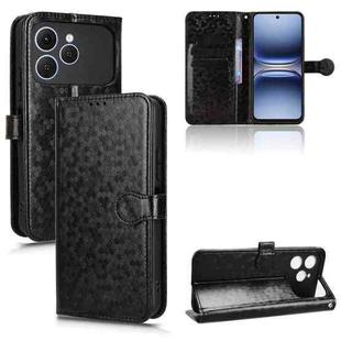 For Tecno Spark 40 4G Honeycomb Dot Texture Leather Phone Case(Black)