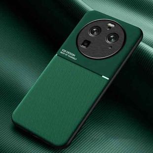 For OPPO Find X6 Pro Classic Tilt Strip Grain Magnetic Shockproof PC + TPU Phone Case(Green)