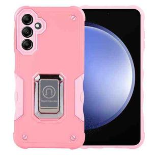 For Samsung Galaxy S23 FE 5G Non-slip Shockproof Armor Phone Case with Ring Holder(Pink)