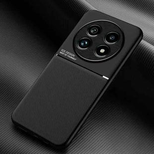 For Realme 13 Pro Global Classic Tilt Strip Grain Magnetic PC Hybrid TPU Phone Case(Black)