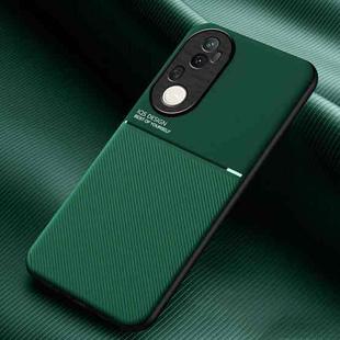 For vivo S20 Pro Classic Tilt Strip Grain Magnetic PC Hybrid TPU Phone Case(Green)