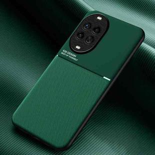 For Huawei nova 14 Pro Classic Tilt Strip Grain Magnetic PC Hybrid TPU Phone Case(Green)