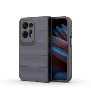 For OPPO Find N2 Magic Shield Fold PC Shockproof Phone Case(Dark Grey)