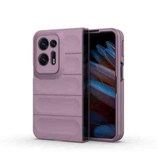 For OPPO Find N2 Magic Shield Fold PC Shockproof Phone Case(Purple)