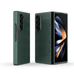 For Samsung Galaxy Z Fold6 Magic Shield Fold PC Shockproof Phone Case(Dark Green)