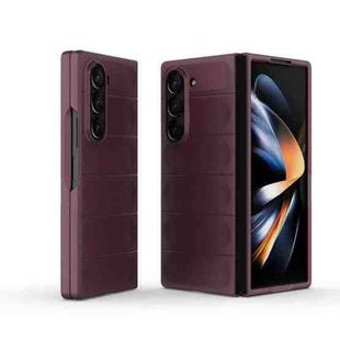 For Samsung Galaxy Z Fold6 Magic Shield Fold PC Shockproof Phone Case(Wine Red)