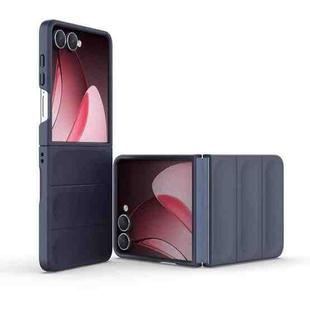 For Samsung Galaxy Z Flip7 5G Magic Shield Fold PC Shockproof Phone Case(Dark Blue)
