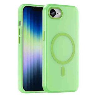 For iPhone SE 2024 MagSafe Frosted Translucent TPU + PC Full Coverage Phone Case(Green)