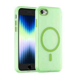 For iPhone SE 2022 / 2020 / 8 MagSafe Frosted Translucent TPU + PC Full Coverage Phone Case(Green)