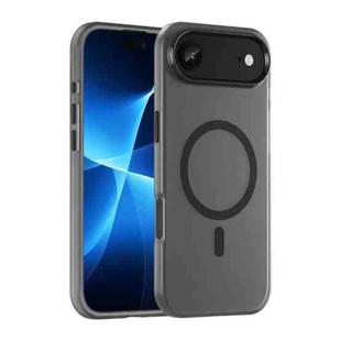 For iPhone 17 Air MagSafe Frosted Translucent TPU + PC Full Coverage Phone Case(Black)