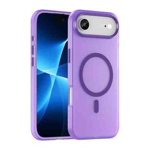 For iPhone 17 Air MagSafe Frosted Translucent TPU + PC Full Coverage Phone Case(Dark Purple)